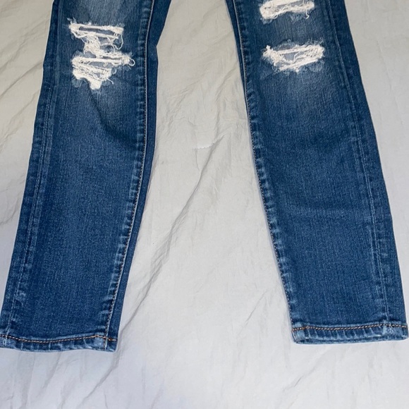 american eagle ripped jeggings sized 00 high rise next level stretch - Picture 4 of 9